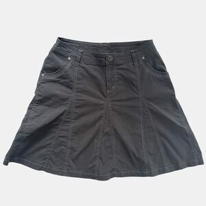 Kuhl Splash Skirt Gray A-Line Hiking Outdoor Utility Women's Size 6 Gorpcore